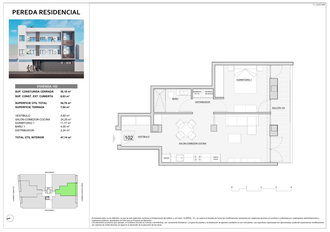 Plano Vivienda 102